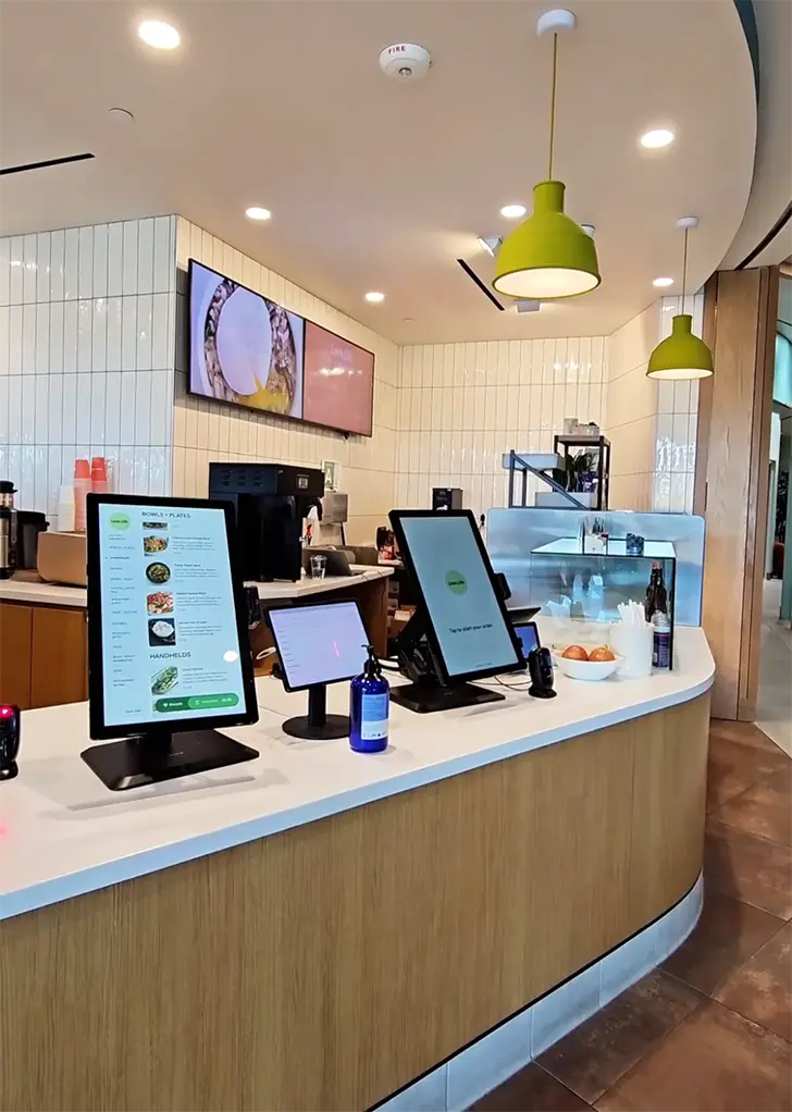 Love.Life café ordering kiosk
