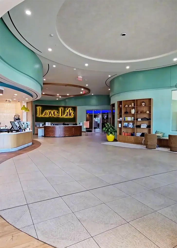 Love.Life Health Club lobby