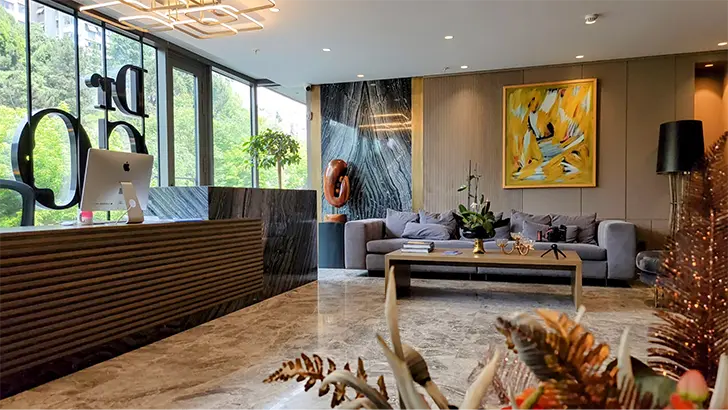 Lobby Area of Hair Transplant Clinic, Hair Neva