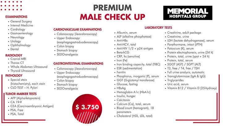 Premium male checkup